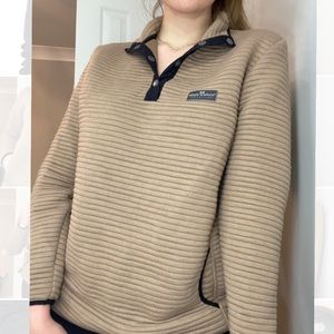 Simply southern tan pullover half button up